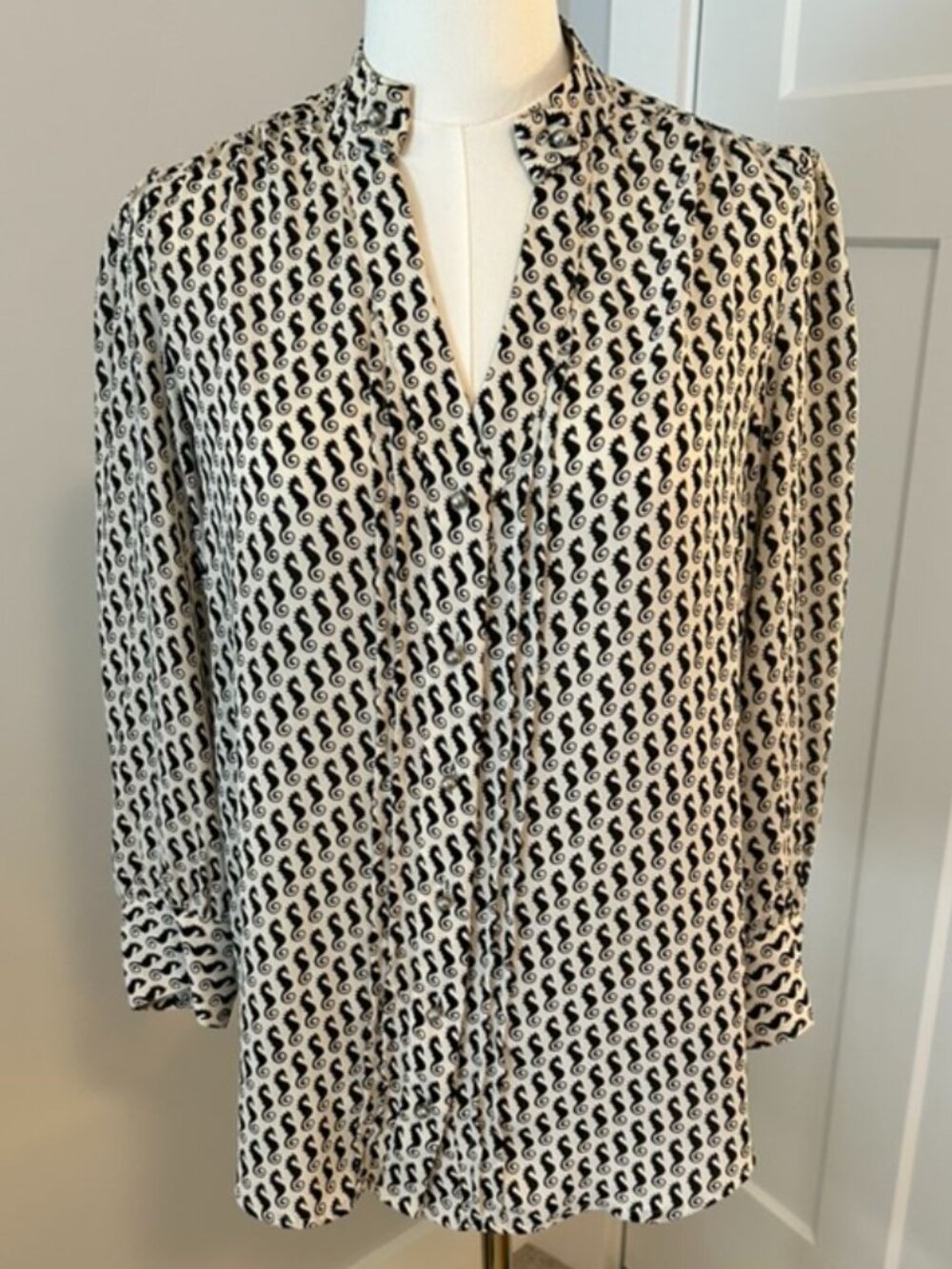 Anthro Seahorse Blouse
